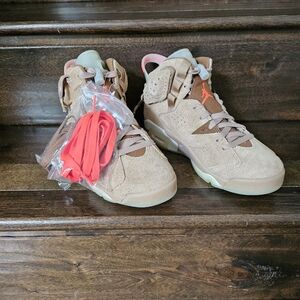 Jordan 6 Retro Travis Scott British Khaki Shoes DH0690-200